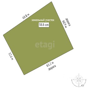 Продается участок, 38,78 сот.
