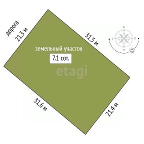 Продается участок, 7 сот.