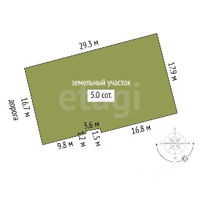 Продается 1-этажный дом, 49 м²