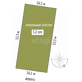 Продается участок, 5,15 сот.