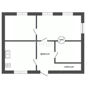 Продается 1-этажный дом, 53 м²