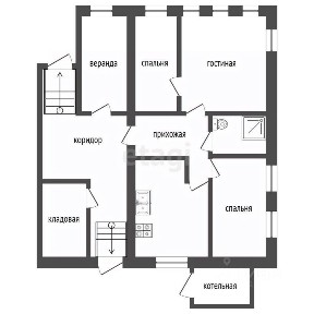 Продается 1-этажный дом, 55,8 м²