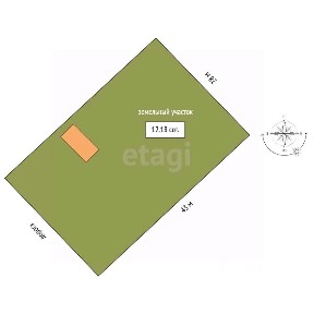 Продается 1-этажный дом, 38,2 м²