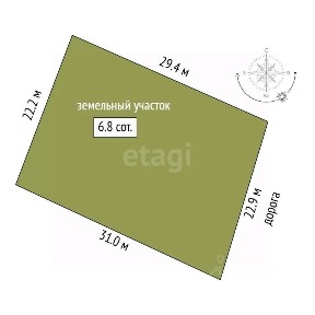 Продается участок, 6,83 сот.