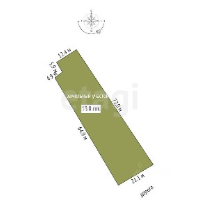 Продается 1-этажный дом, 114,2 м²