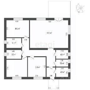 Продается 1-этажный дом, 144,3 м²