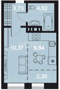 Продается 1-комн. квартира, 27,86 м²