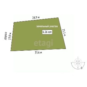 Продается участок, 6,26 сот.