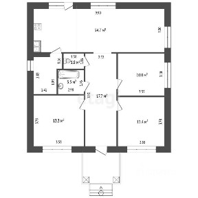 Продается 1-этажный дом, 106 м²