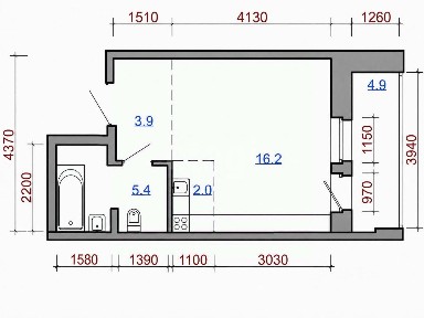 Продается студия, 29,95 м²