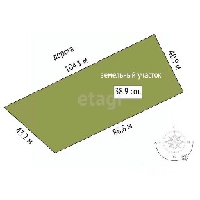 Продается участок, 38,86 сот.