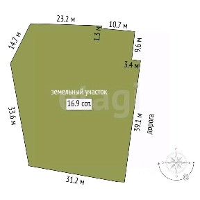 Продается 1-этажный дом, 63 м²