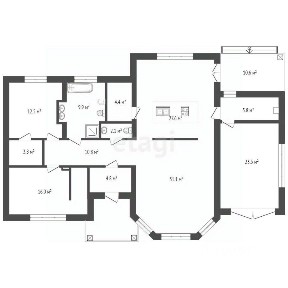 Продается 1-этажный дом, 165 м²