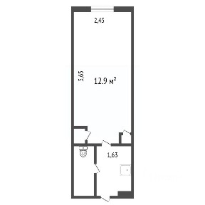 Продается 1-комн. квартира, 18,6 м²