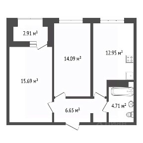 Продается 2-комн. квартира, 36,5 м²