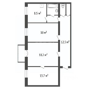 Продается 3-комн. квартира, 74,3 м²