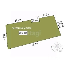 Продается 1-этажный дом, 24,5 м²