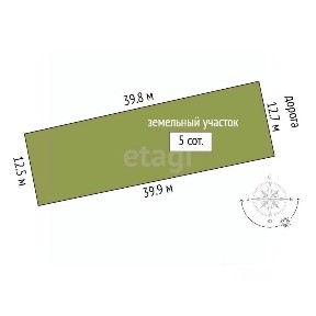 Продается участок, 5 сот.