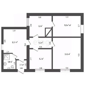Продается 1-этажный дом, 60,9 м²