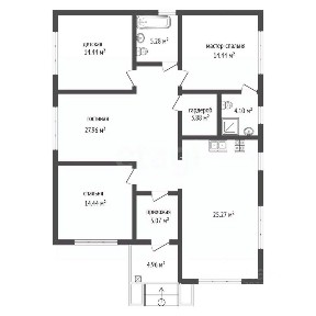 Продается 1-этажный дом, 120 м²