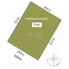 Продается участок, 8 сот.