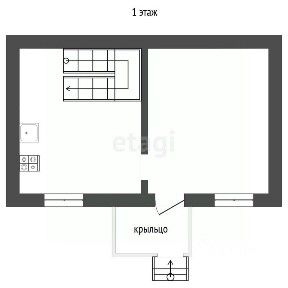 Продается 2-этажный дом, 50 м²