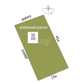 Продается участок, 10 сот.
