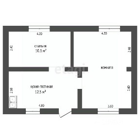 Продается 1-этажный дом, 41,4 м²