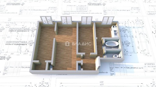Продается 3-комн. квартира, 57 м²