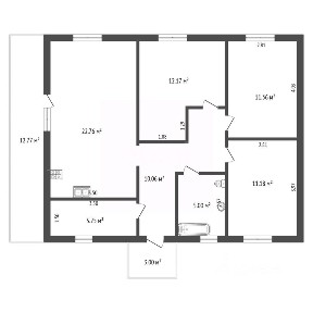 Продается 1-этажный дом, 102 м²