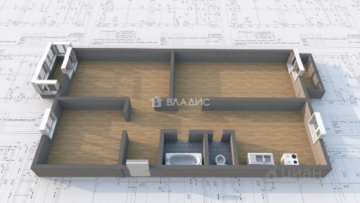 Продается 3-комн. квартира, 68,1 м²