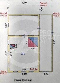 Продается 1-этажный дом, 60 м²
