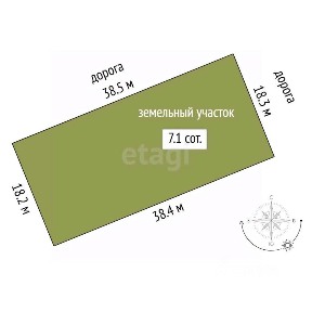 Продается участок, 7,06 сот.