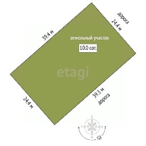 Продается участок, 10,01 сот.