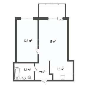 Продается 2-комн. квартира, 40,6 м²