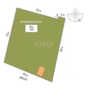 Продается 2-этажный дом, 60 м²