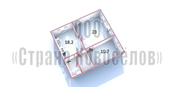 Продается 1-этажный дом, 65 м²