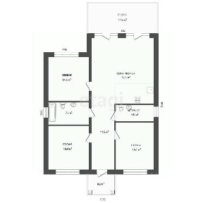 Продается 1-этажный дом, 126,7 м²