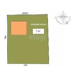 Продается 1-этажный дом, 85 м²