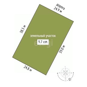 Продается 2-этажный дом, 60 м²