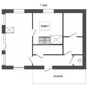 Продается 2-этажный дом, 54,9 м²