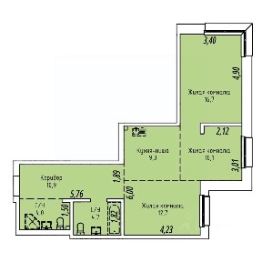 Продается 3-комн. квартира, 68,4 м²