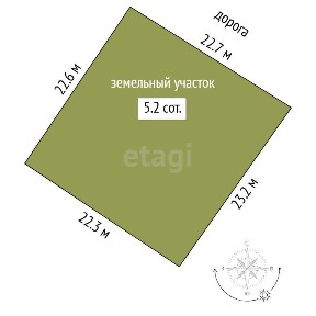Продается участок, 5,15 сот.