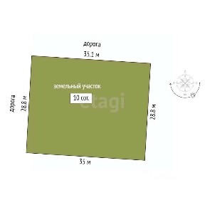 Продается участок, 10 сот.