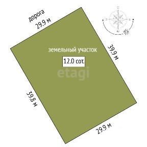 Продается участок, 12 сот.