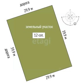 Продается участок, 12 сот.
