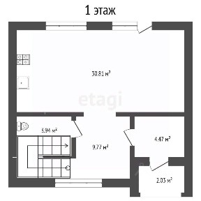 Продается 2-этажный таунхаус, 102,4 м²