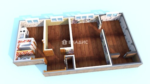 Продается 3-комн. квартира, 55,8 м²