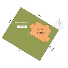 Продается 2-этажный дом, 188,1 м²