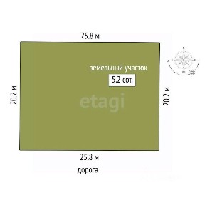 Продается участок, 5,15 сот.